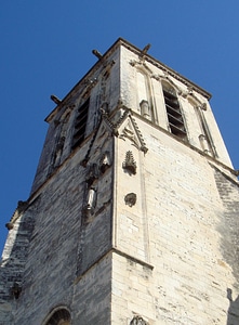 Remains of iconoclasm, Eglise Saint-Sauveur, La Rochelle in France photo