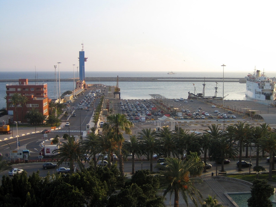 Harbour of Almería in Spain photo