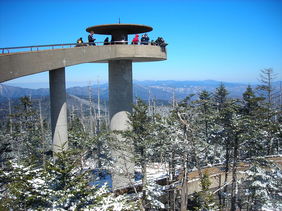 Observational Outlook at Smoky Mountains National Park,Tennessee 