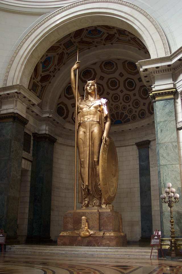 La Estatua de la República statue in the Capital at Havana, Cuba