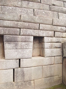 Sala de reuniões fort walls in Machu Picchu, Peru photo