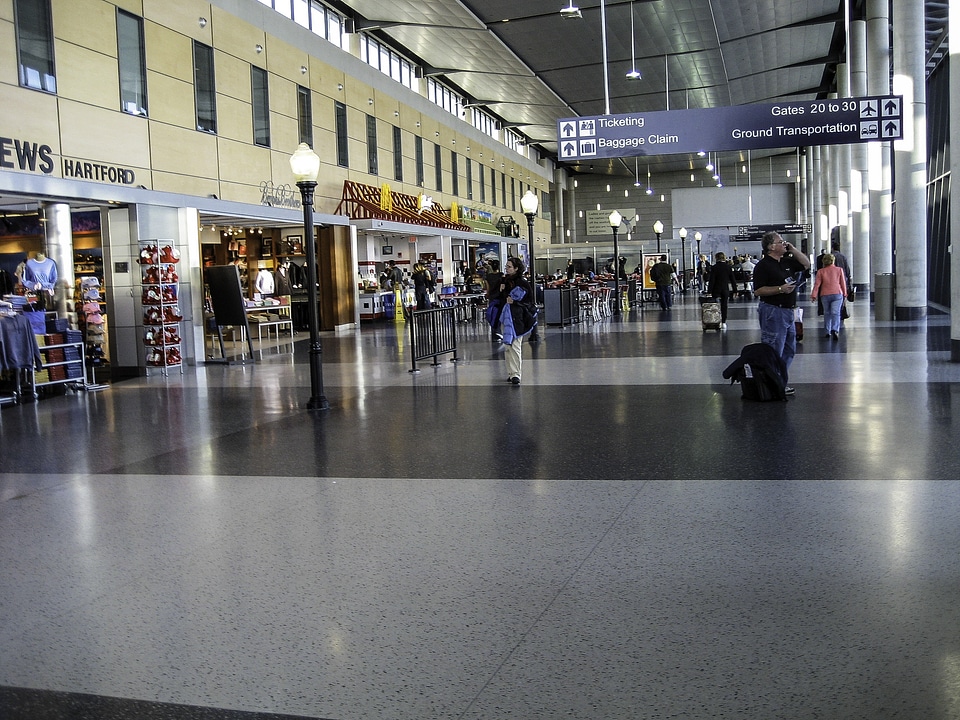 Bradley International Airport in Hartford, Connecitcut