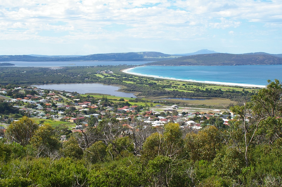 View of Lake Seppings from Mount Clarence in Albany, Western Australia