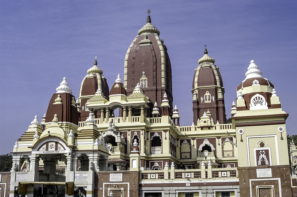 The laxminarayan temple in Delhi, India photo