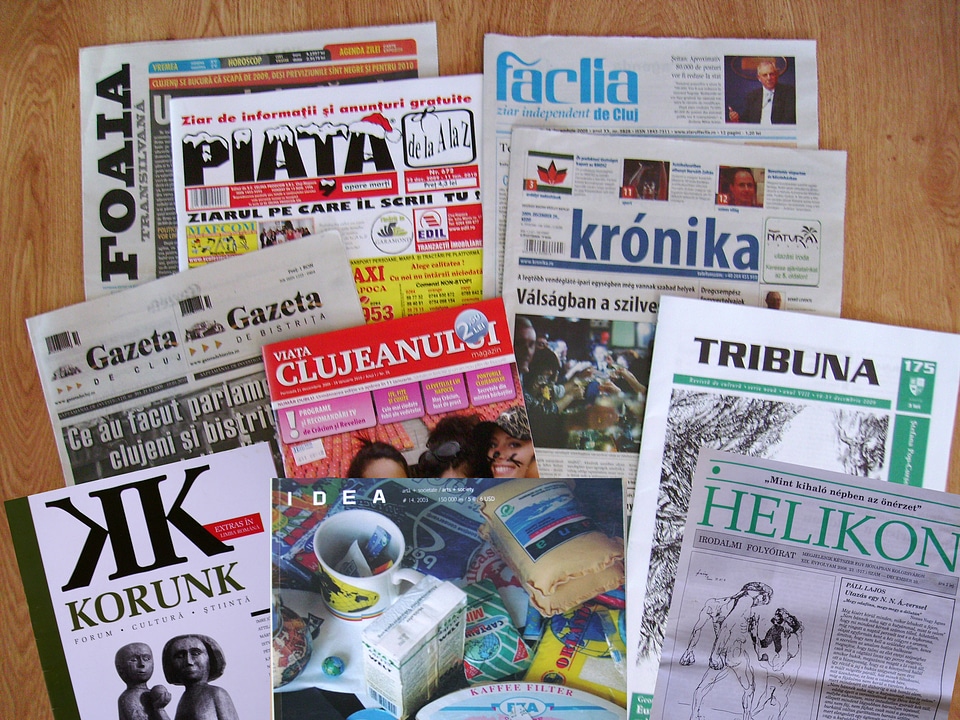 Newspapers in Cluj-Napoca, Romania