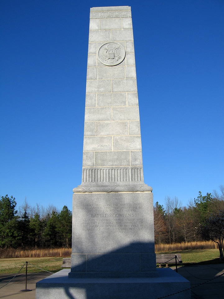Battlefield Monument of the Battle of Cowpens, American Revolutionary War
