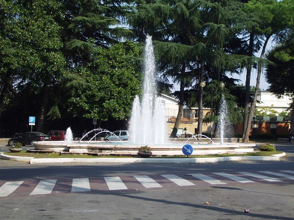 The Fontana di Piazza Giuseppe Garibaldi in Velletri, Italy
