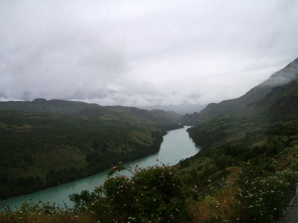 Báker River landscape in Chile