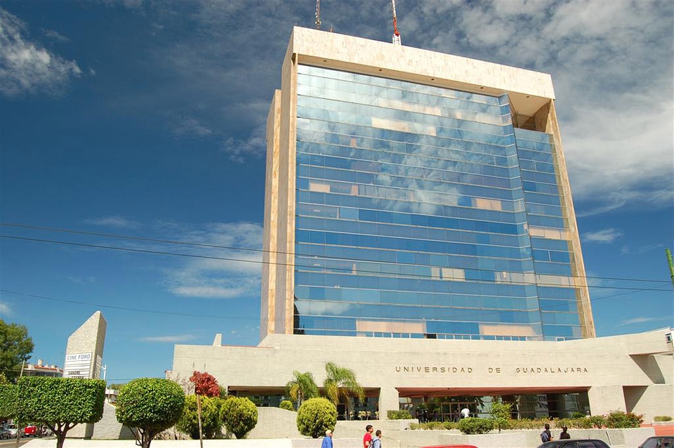 The University of Guadalajara's administrative building in Mexico
