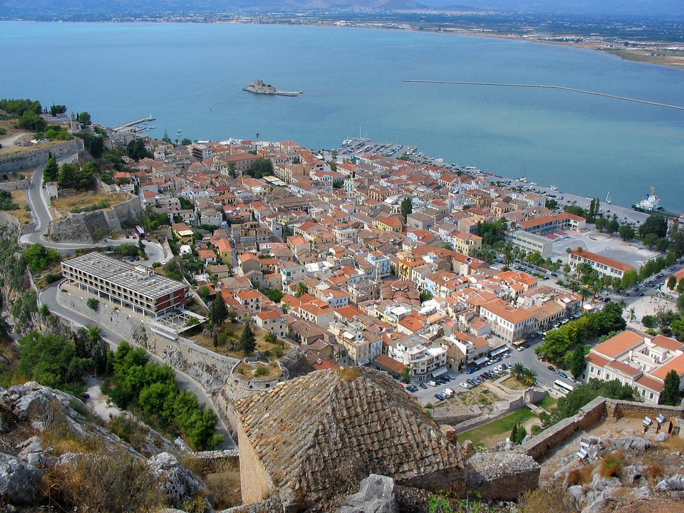 View from Palamidi in Greece