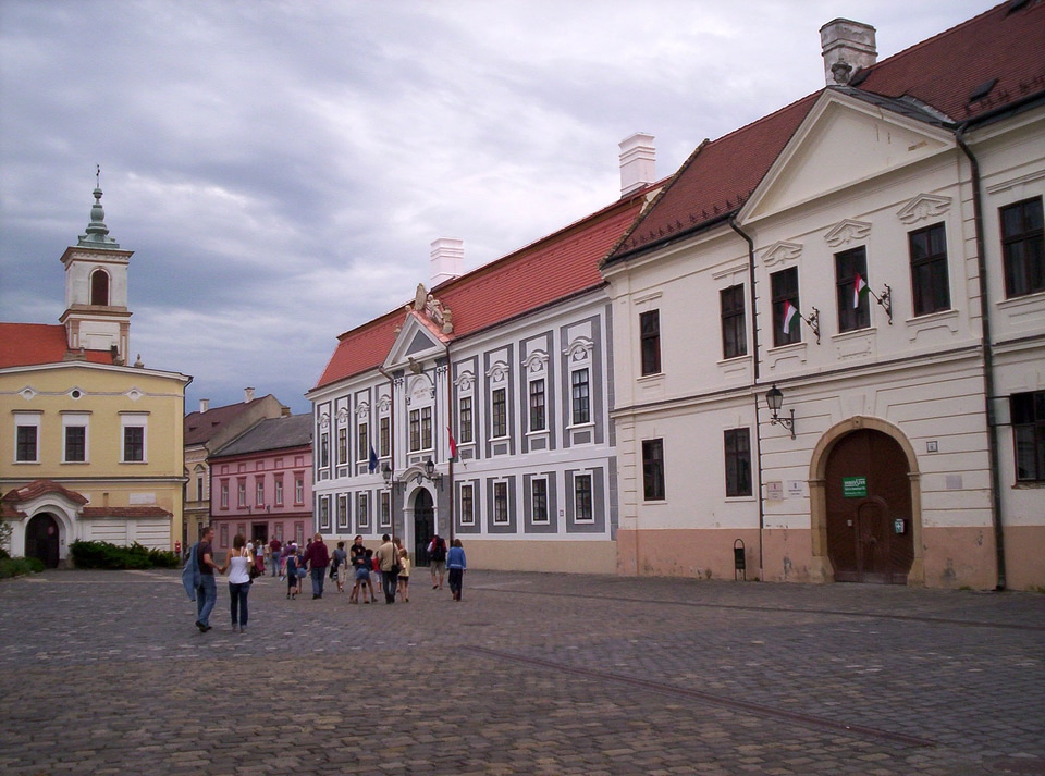 Holy Trinity Square in Veszprém, Hungary