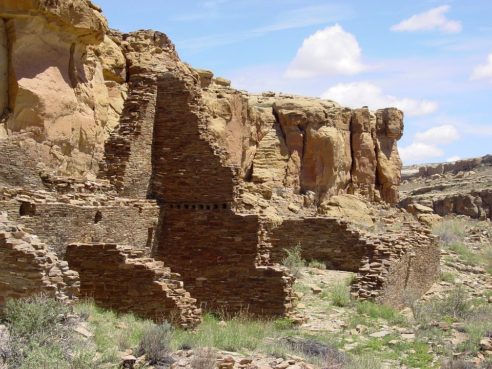 Chaco Canyon landscape in New Mexico