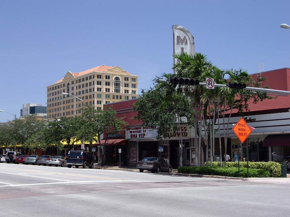 Miracle Theater on Miracle Mile in Coral Gables, Florida