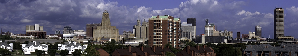 Buffalo skyline in New York photo