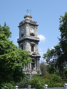 Dolmabahçe Clock Tower in Istanbul, Turkey