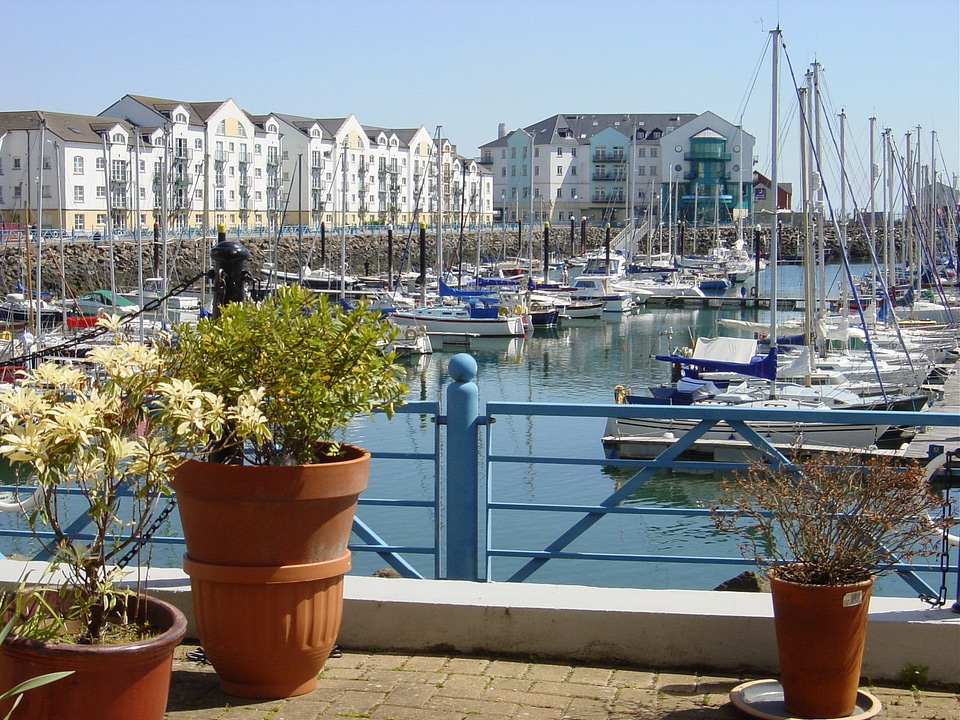 The marina complex in Carrickfergus in Ireland