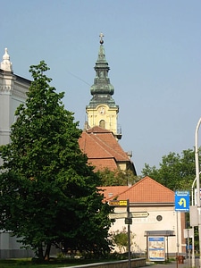 Catholic Church building in Szolnok, Hungary photo