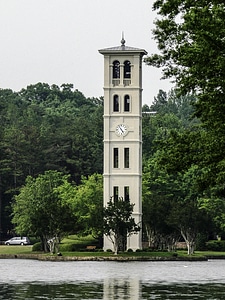 Furman University bell tower near Greenville, South Carolina photo
