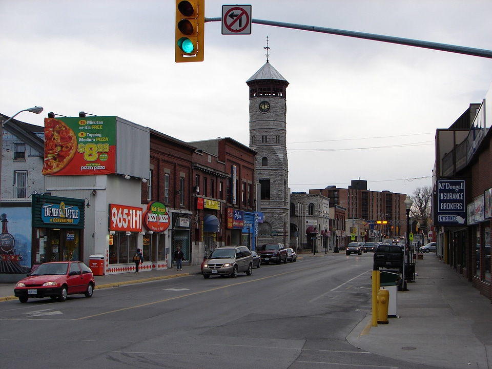 Dundas Street in Quinte West in Ontario, Canada