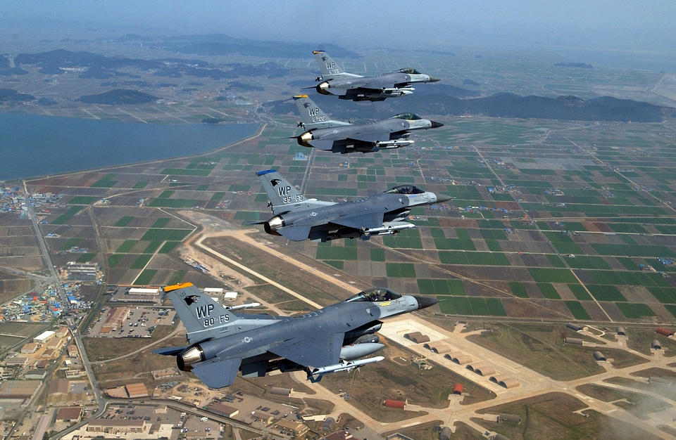 Kunsan Air Base in Gunsan, South Korea