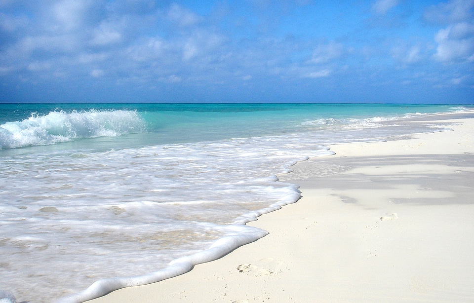 Beach and Ocean landscape in Cuba photo