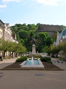 Erzsébet Square in Miskolc, Hungary photo