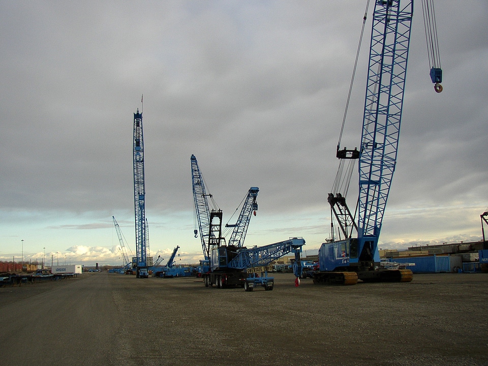 Lampson Crane Yard in the Port of Big Pasco, Washington