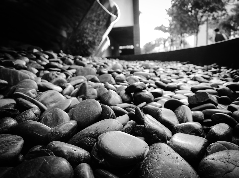 Polished dark black