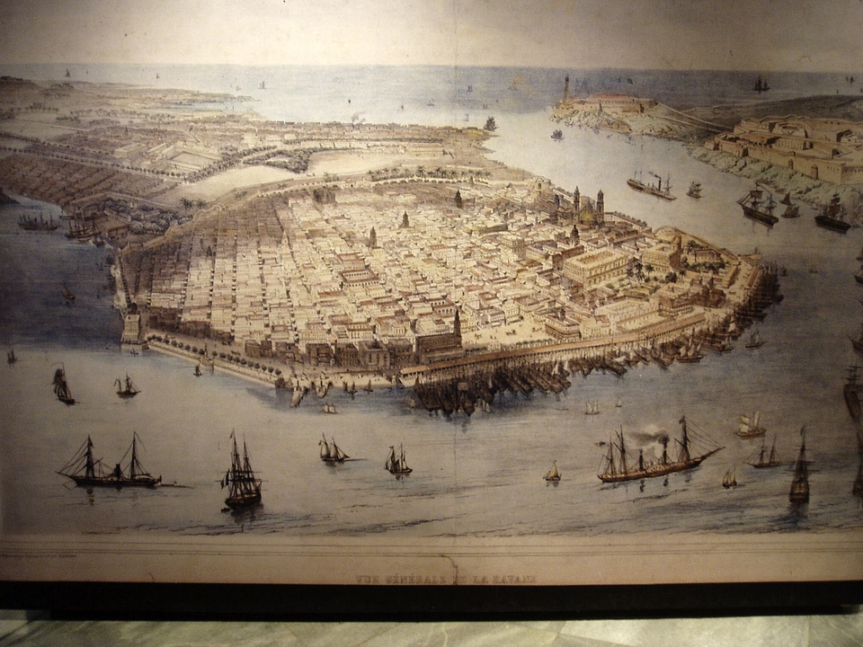 19th century depiction of Havana, Cuba