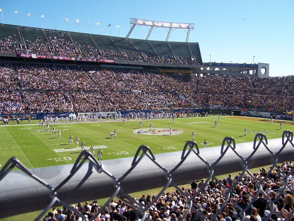 Field during the inaugural C-USA Championship Game in 2005 in camping world stadium, Orlando, Florida