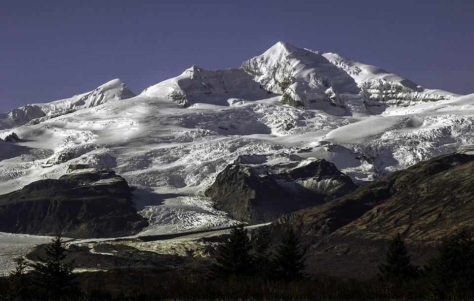 Mount Stellar landscape in Katmai National Park, Alaska