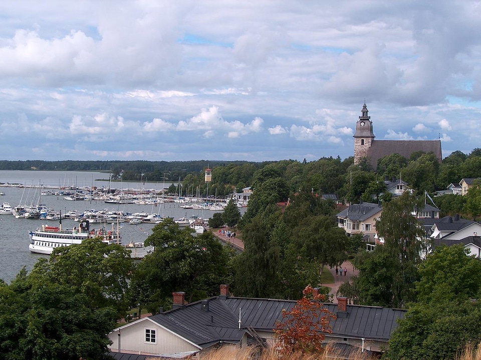 Naantali old town and harbour in Naantali, Finland
