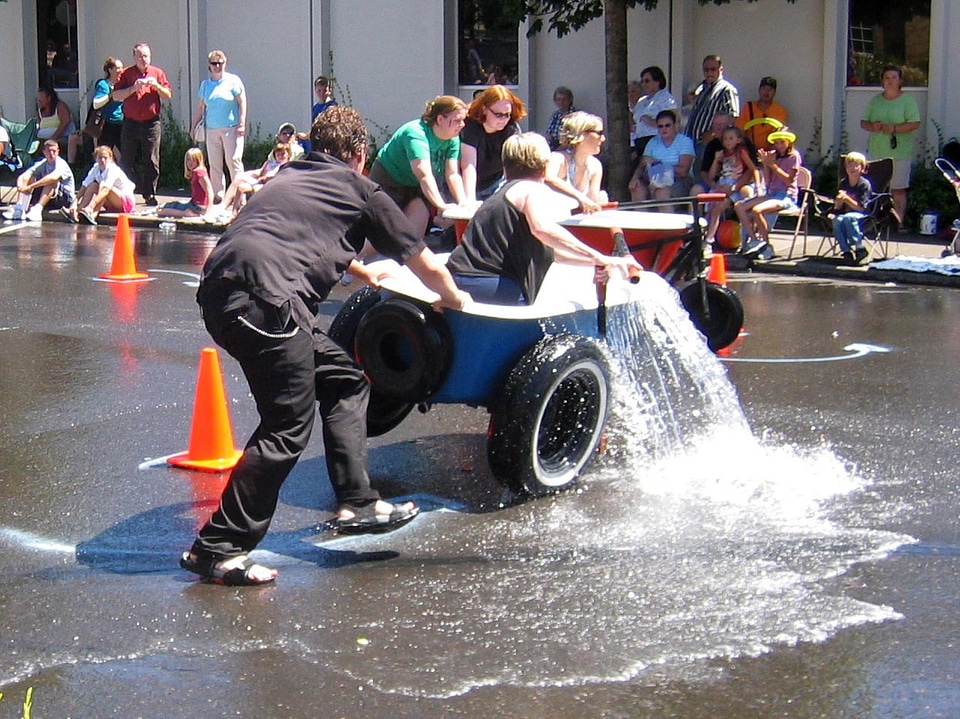 Camas Days bathtub races in Camas, Washington