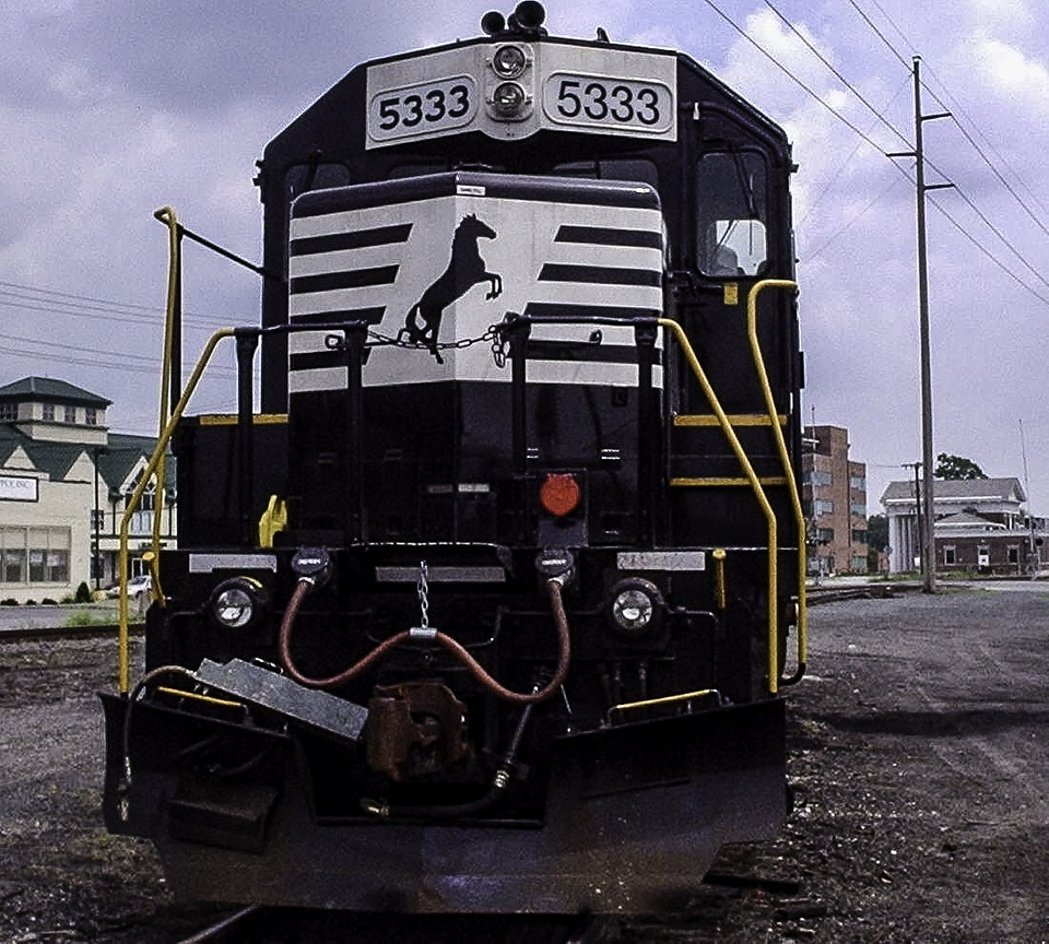 Train on tracks parked in Dover, Delaware