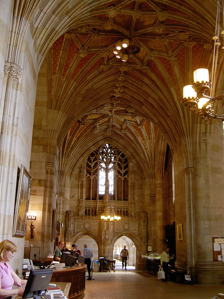 Yale University Library in New Haven, Connecticut