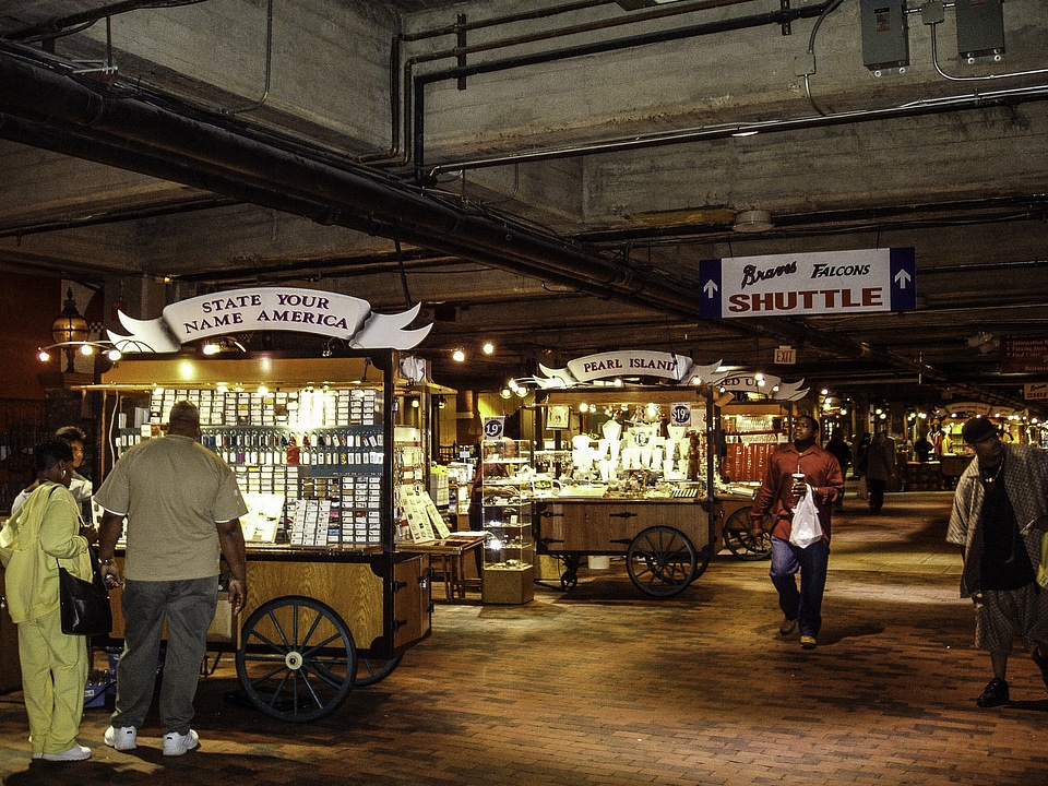 Outlets in Underground Atlanta in Georgia