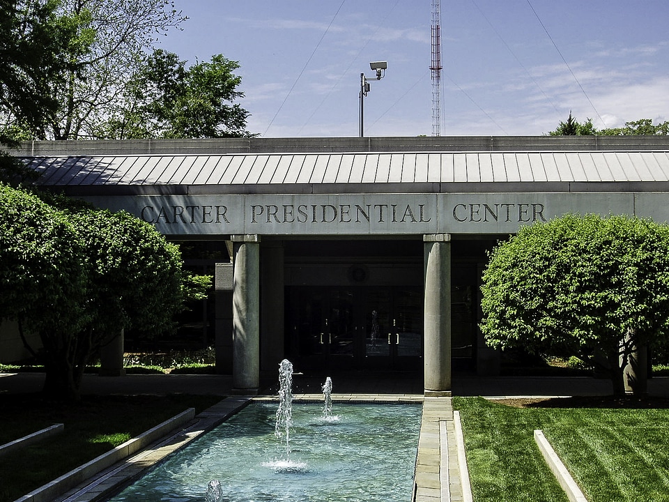 Carter Presidential Center entrance in Atlanta, Georgia