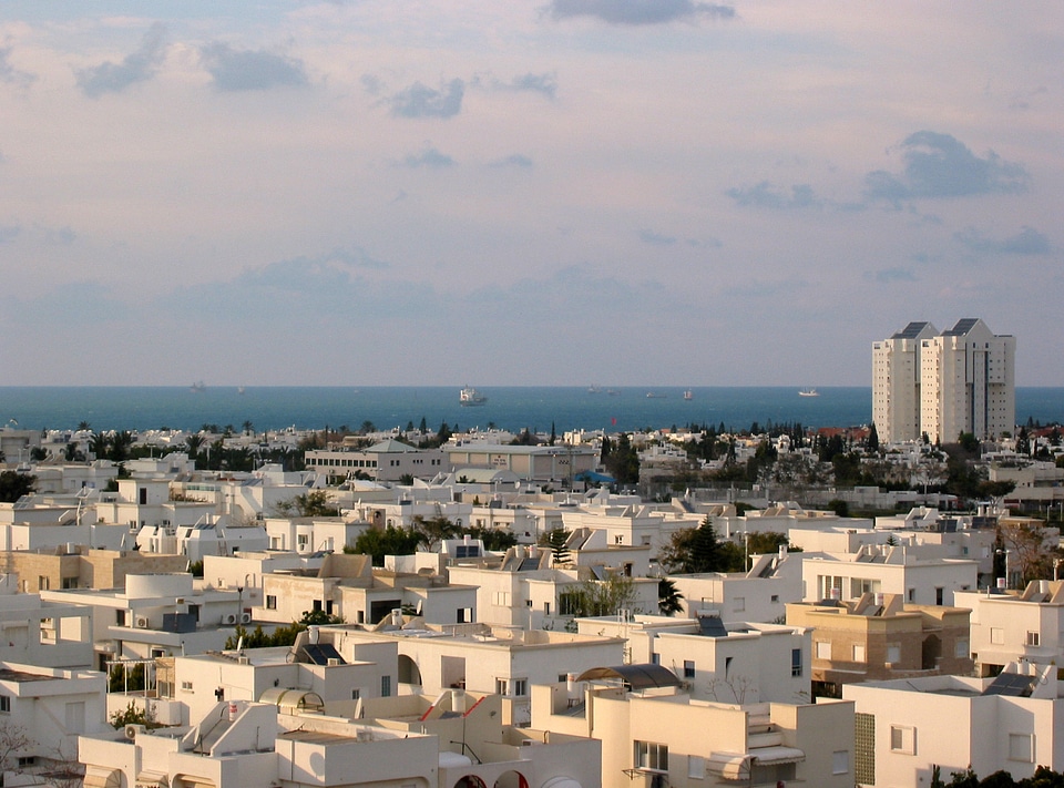 Ashdod from above in Israel
