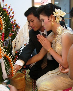 Rural Thai Marriage, Thailand photo