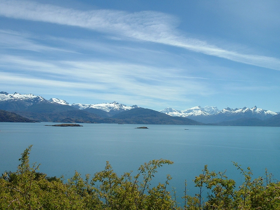 General Carrera lake, the largest lake in Chile landscape