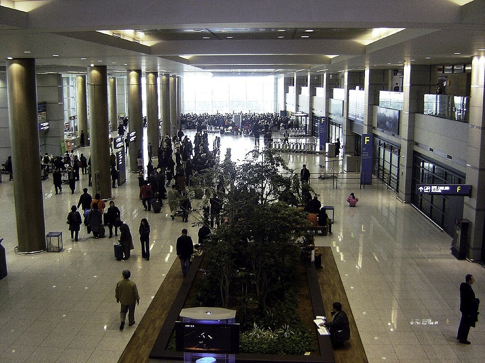 Arrivals Area at Incheon Airport, South Korea