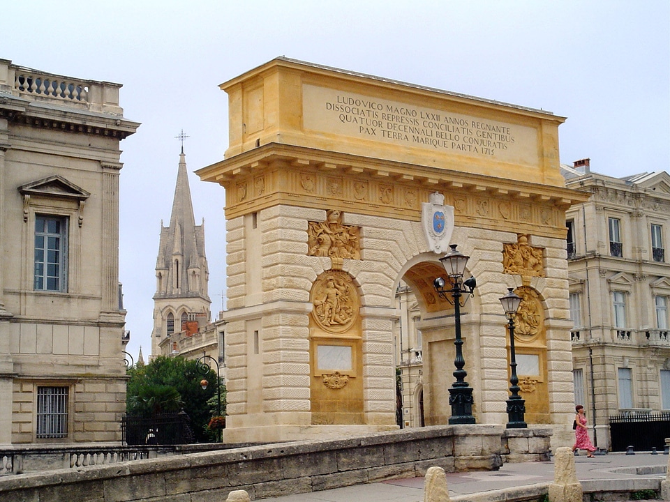Porte du Peyrou in Montpellier, France