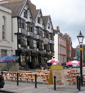 The Llandoger Trow, a historic Bristol Pub in England