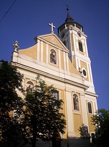 Franciscan Monastery front in Baja Hungary photo