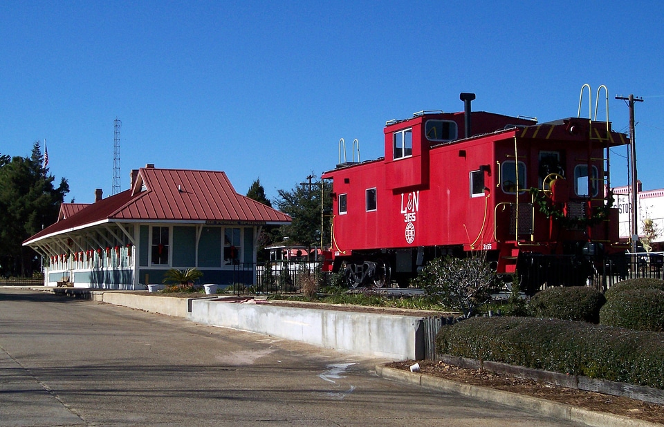 Train Caboose in Defuniak Springs, Florida