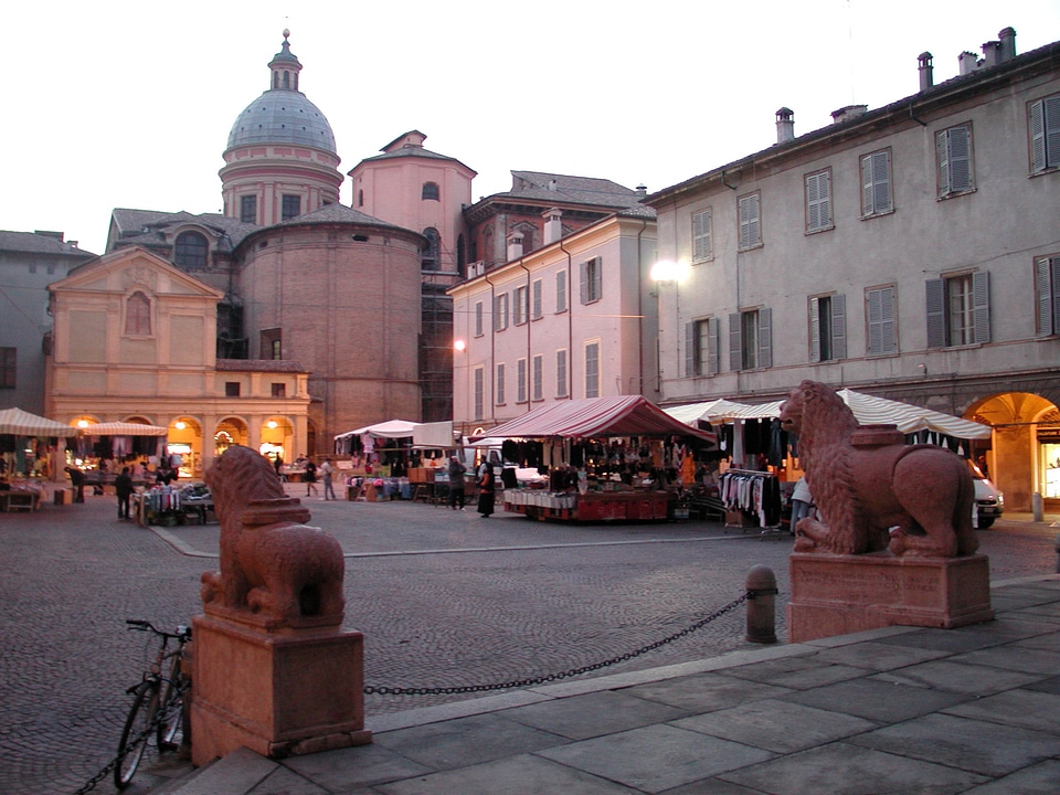 Piazza San Prospero in Reggio Emilia, Italy