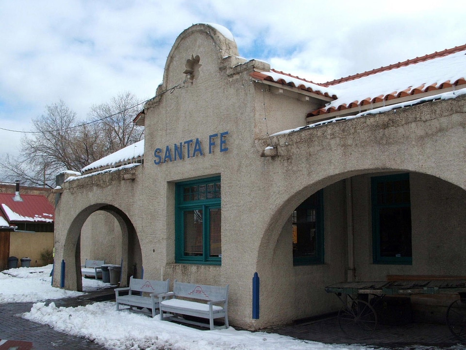 Downtown Santa Fe train station, New Mexico
