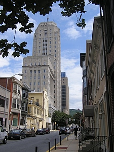 500-block of Court Street in Downtown Reading in Pennsylvania