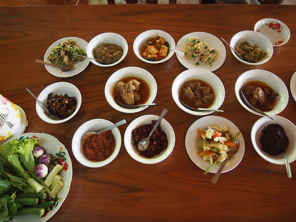 Burma Side Dishes and food