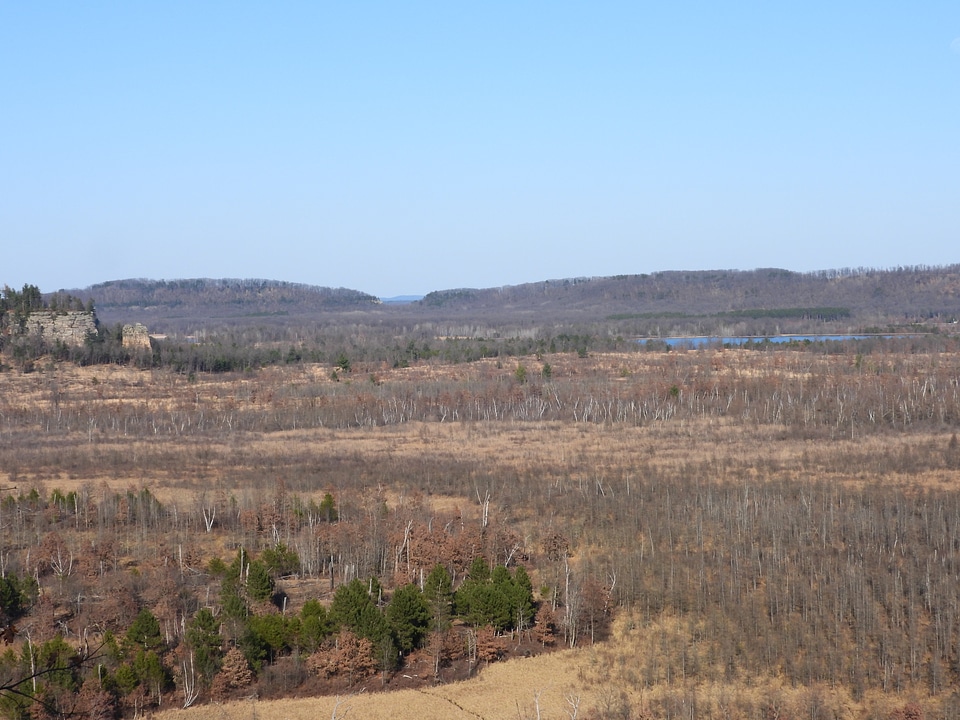 Overlook from top of Quincy bluff
